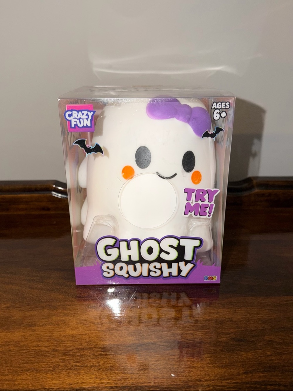 Jumbo Ghost Squishy Toy - RMS Crazy Fun from Five Below- New Sealed